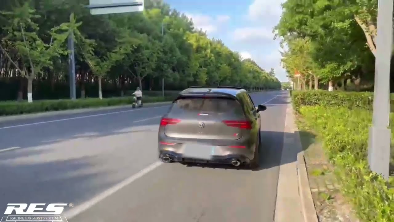 Volkswagon Golf 8 GTI with RES Exhaust System Road Sound Check