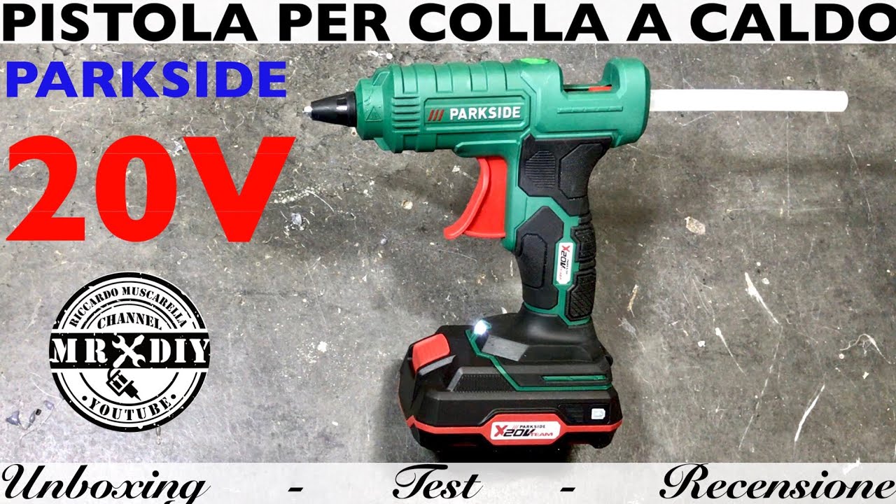 Pistola per colla a caldo ricaricabile Parkside phpa 20-Li A1 Lidl