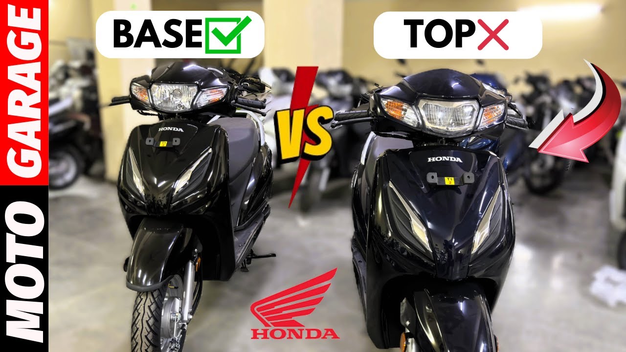 New 2025 Model Honda Activa 110cc Top Vs Base Comparison Review | New Honda Activa 6G OBD 2B