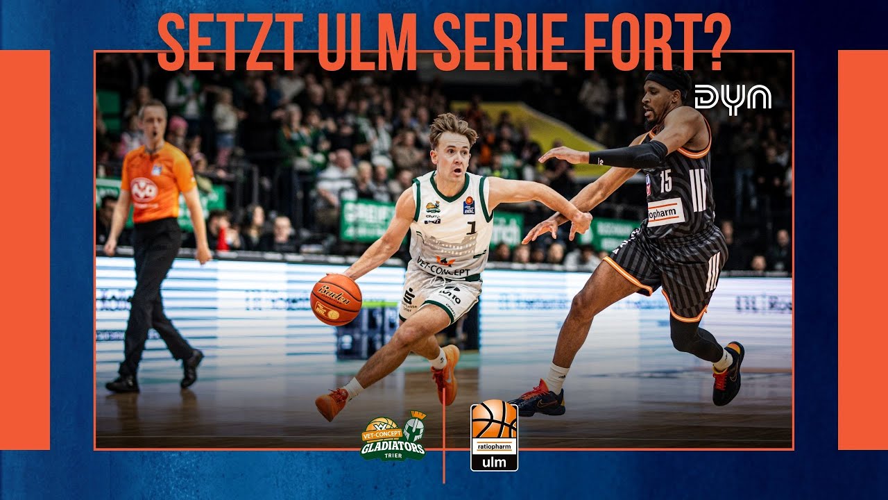 Highlights: Gladiators Trier - Ratiopharm Ulm (Saison 2025/26) easyCredit BBL | Dyn Basketball