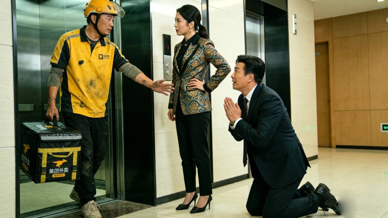 自私主管不讓外賣員坐電梯要他爬30樓送外賣，怎料善良的美女老闆幫他送上去！下秒無良小夥就被董事長開除！#情感 #正能量 #反转 #熱播短劇