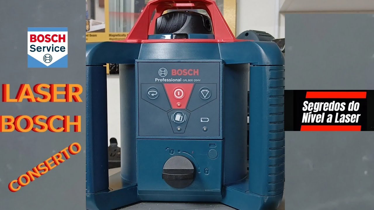 VEJA PORQUE PAROU DE GIRAR - LASER BOSCH GRL 800- 20HV ROTATORIO PROFISSIONAL
