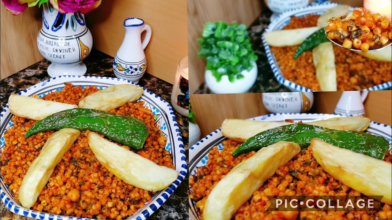 ma9rouna mfawra b tari9et rouz jerbi مقرونة تونسية مفورة و بالخضر و الاسكلوب بنة ومنفعة