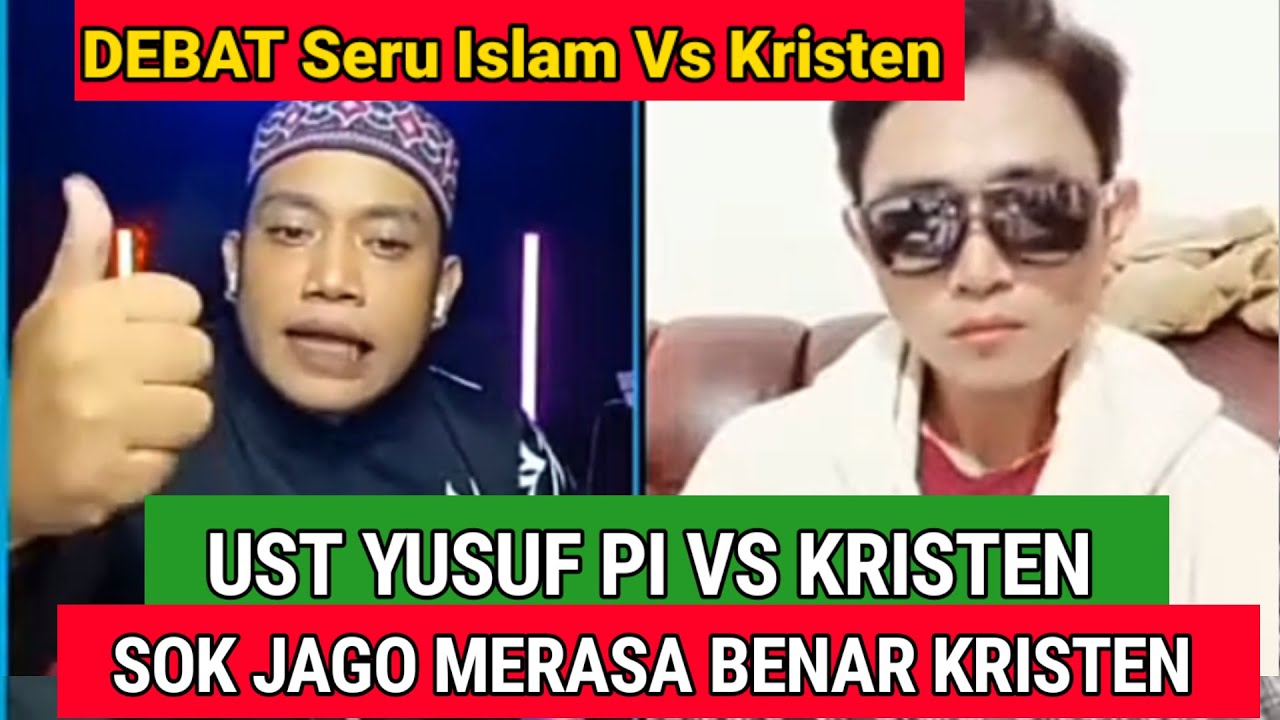 DEBAT SERU🔥 Ust YUSUF PI VS KRISTEN _ NGOTOT NYA KETERALUAN BOTOL