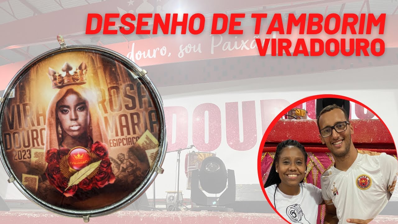 Desenho de Tamborim da Viradouro - Carnaval 2023