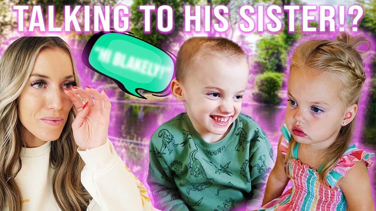 My Non Verbal Toddler TALKED to his Sister... WORDS. Not Clickbait.