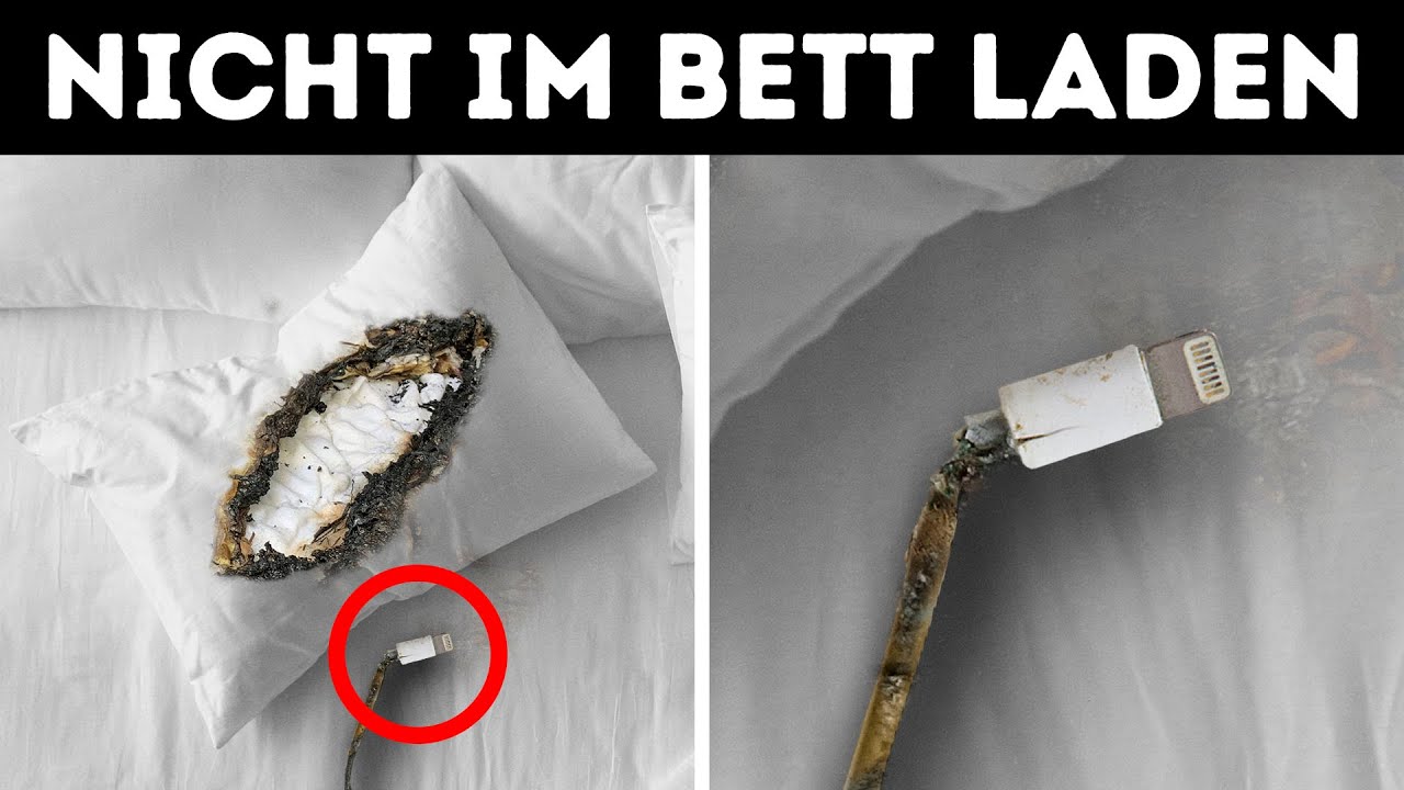 Warum du dein Telefon nicht auf dem Bett laden sollst