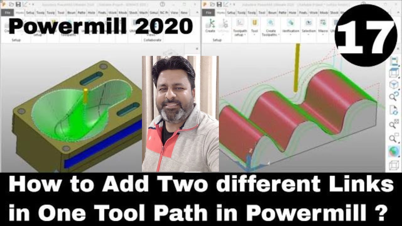 How to Add two different links in one toolpath in powermill ?| Powermill Append merge strategies