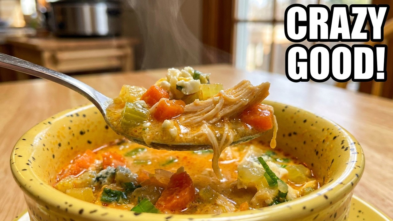 Куриный суп по-буффало | Простой рецепт куриного супа по-буффало