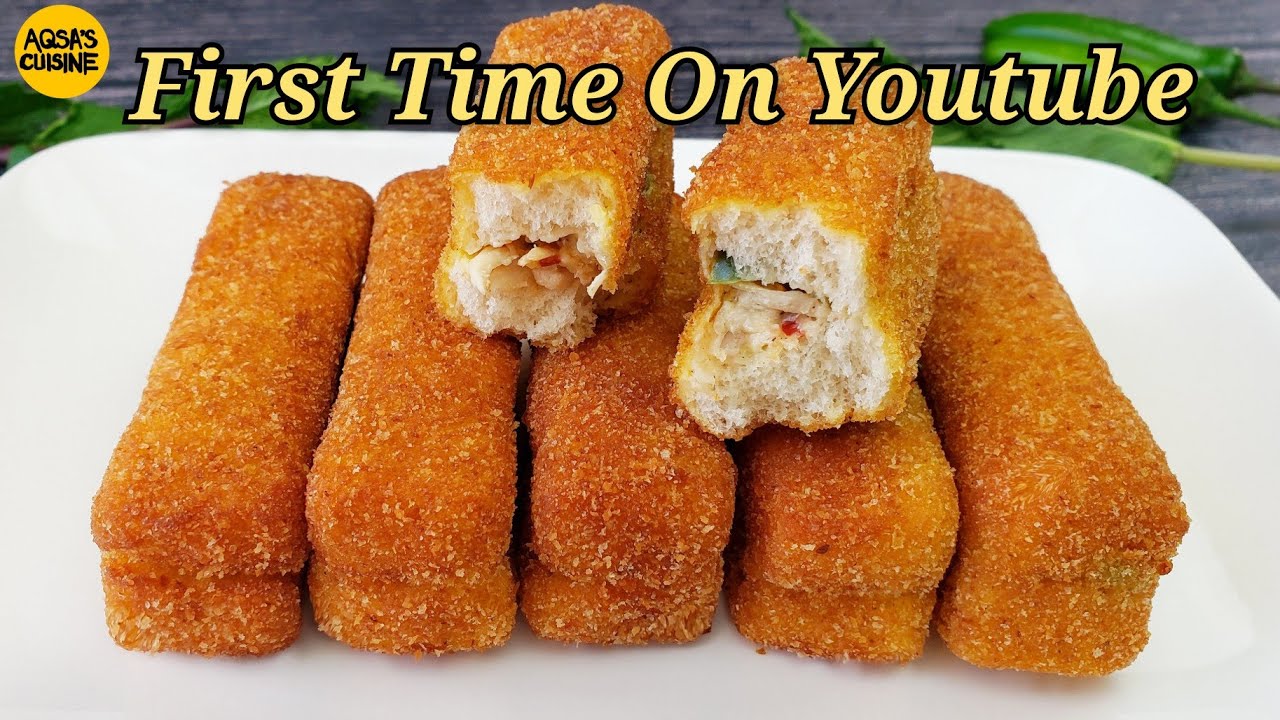 Chicken Cheese Bread Sticks Recipe | Chicken Bread Sticks | Bread Sticks by Aqsa's Cuisine