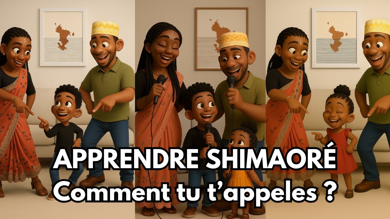 Apprends shimaoré en chanson : prénom, âge et origine - comptine mayotte enfant