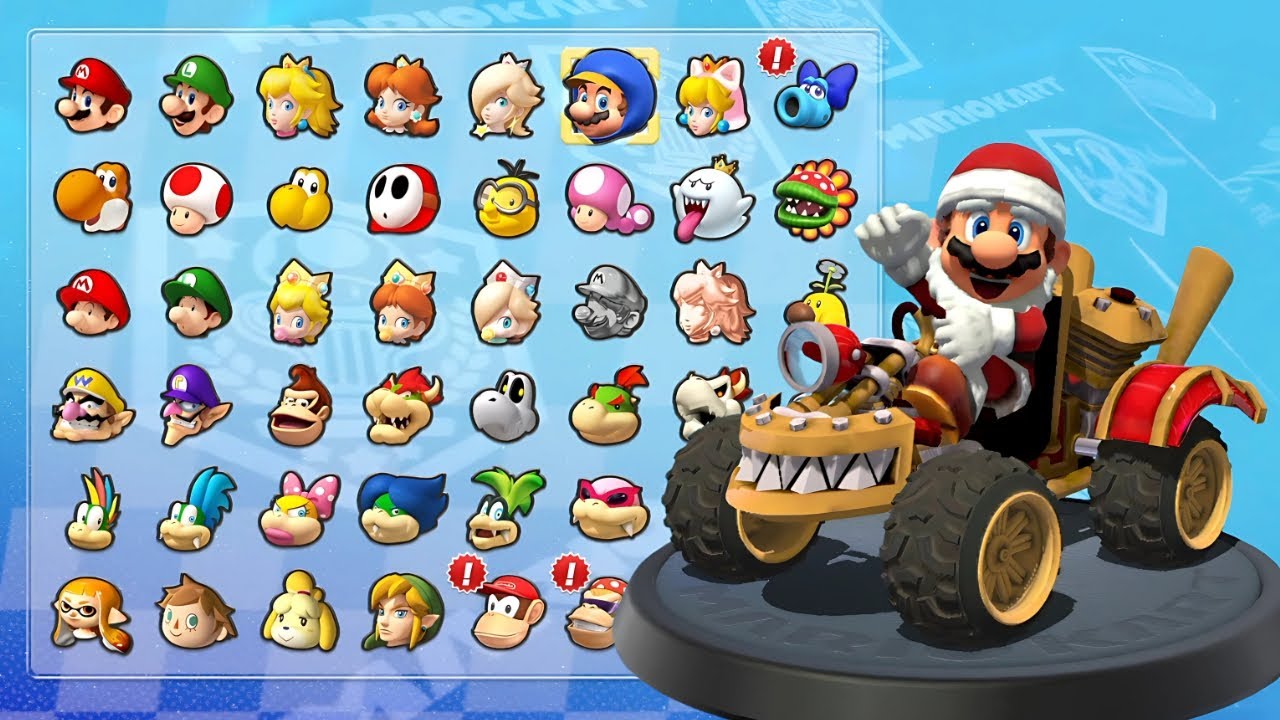 Mario Santa’s Festive Journey on Gorgeous Tracks in the Team Cortex Kart!