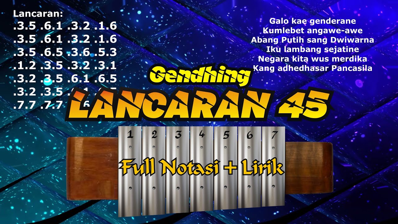 Belajar Gamelan LANCARAN 45