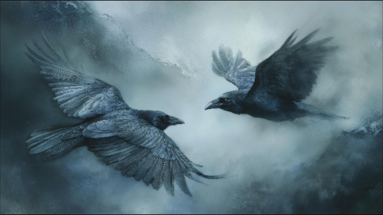 Huginn ok Muninn | Eldritch Dark Folk Ritual | Hypnotic Raven Myth Visualiser