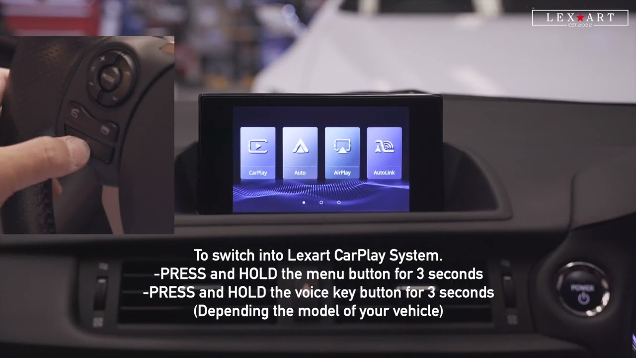 Lexart Systems Android auto / Carplay basic settings