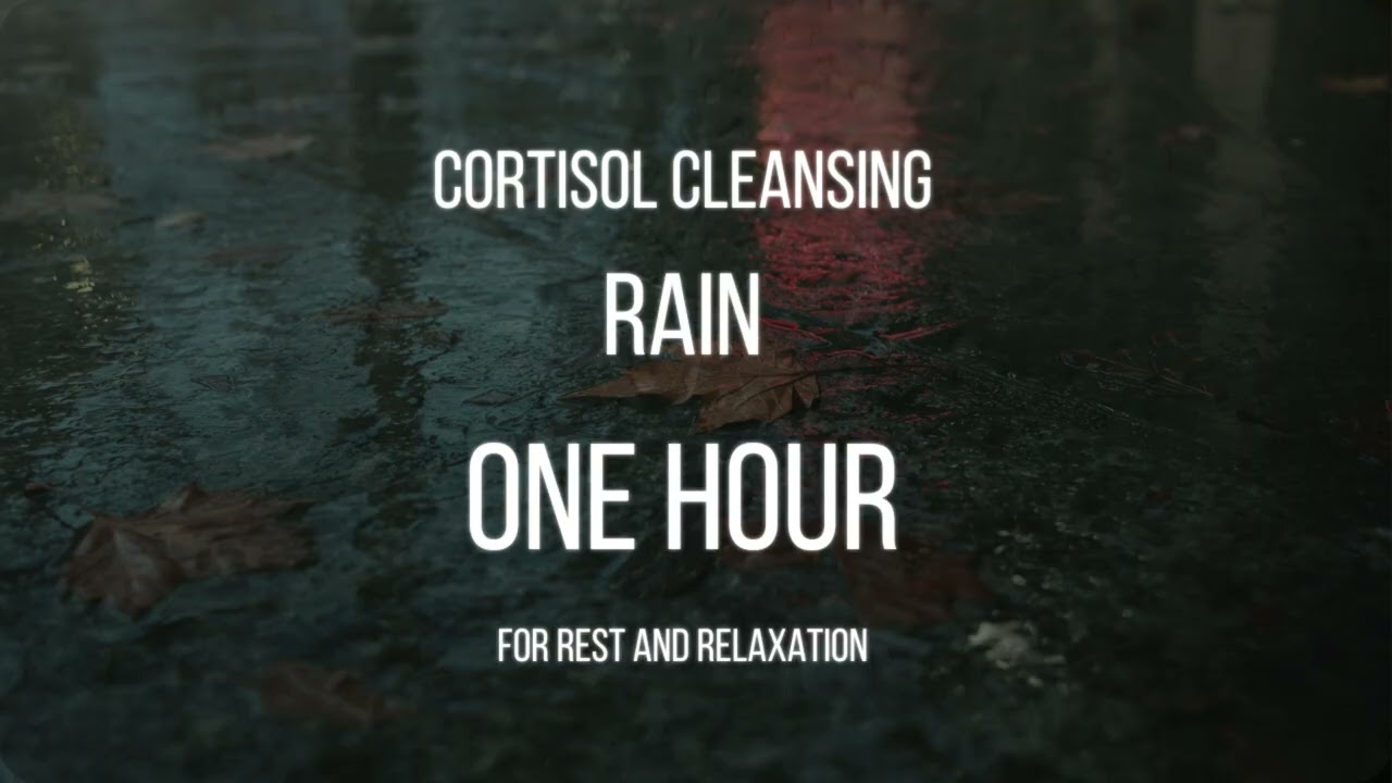  🌧️ Cortisol Cleansing Rain | 1 Hour Deep Sleep White Noise for Stress Relief 