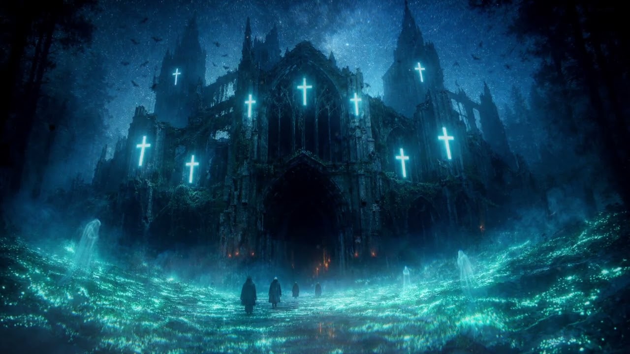 Haunted Forest Dark Ambient for Sleep 🌲 3 Hours † The Haunted Moss Forest [RPG / D&D] F0014