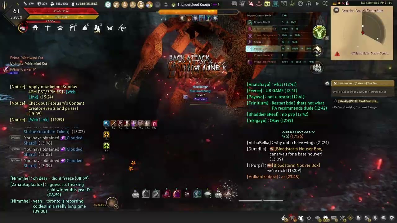 Fighting Thundercloud Kutum with Maehwa
