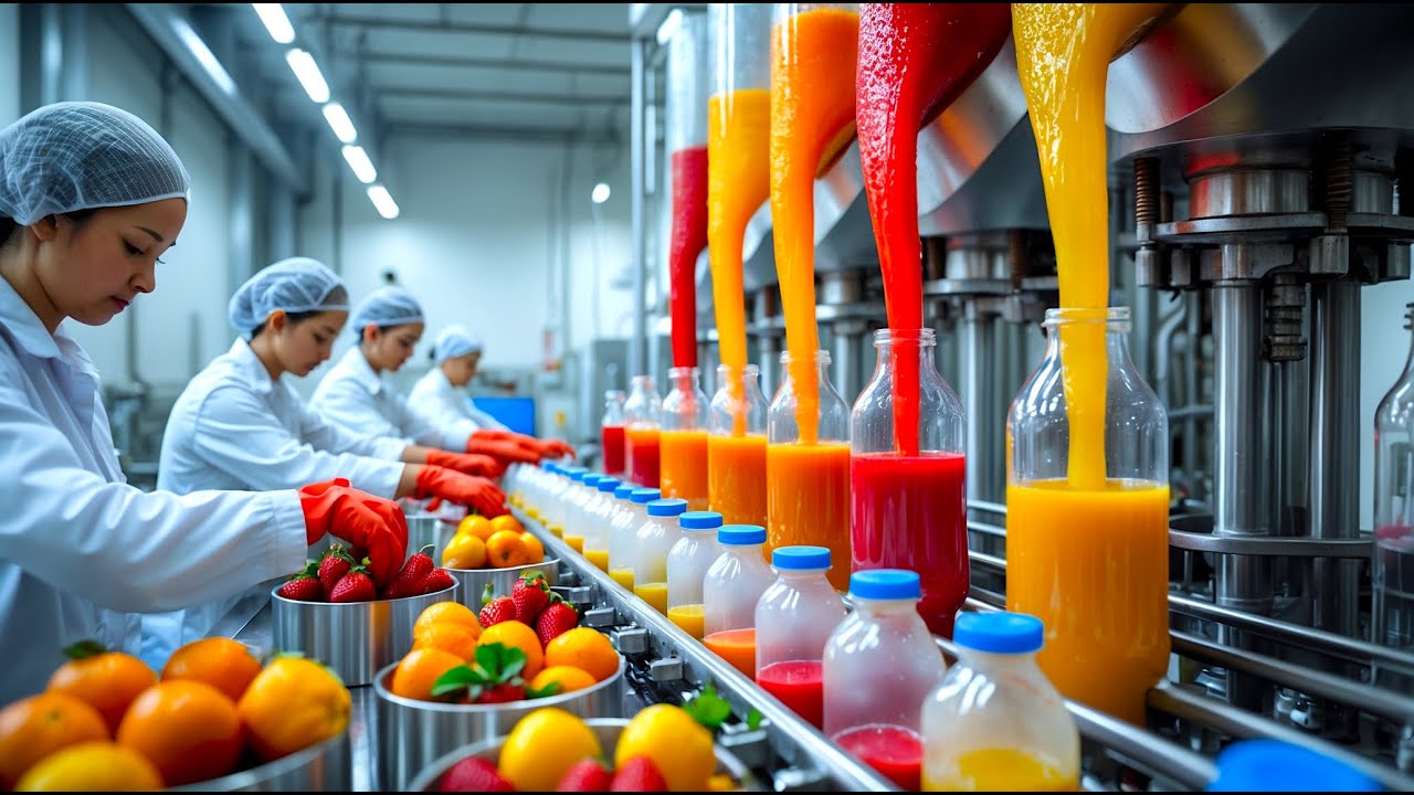 How FRUIT JUICES are Made In Factory