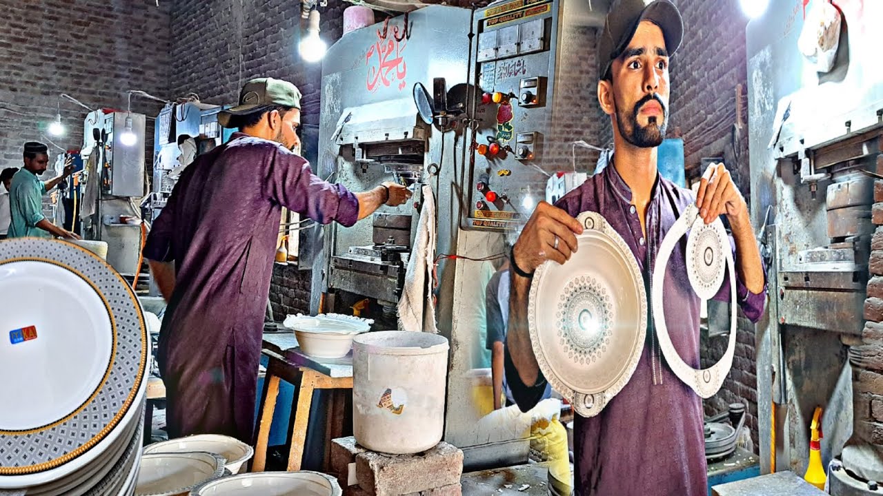 Amazing Process of Making Kitchenware with melamine Pakistan|Cookware Factory