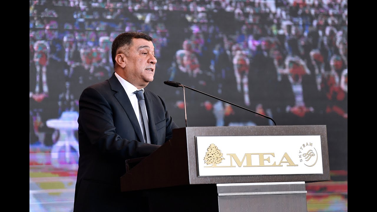 كلمة رئيس شركة طيران الشرق الاوسط  خلال حفل تقديم درع رئاسة مجلس الوزراء إلى الشركة 17/12/2024