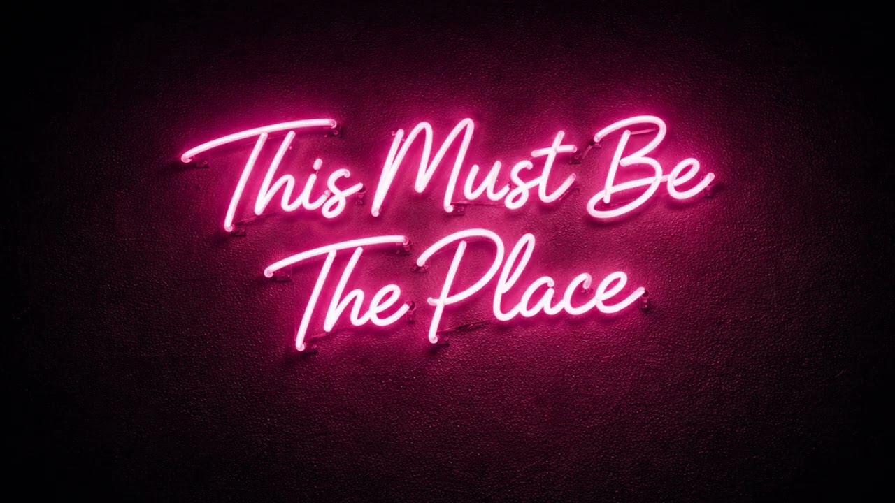 This Must Be The Place Neon Sign | 4K Ambient TV Art | Minimalist Home Decor Screensaver