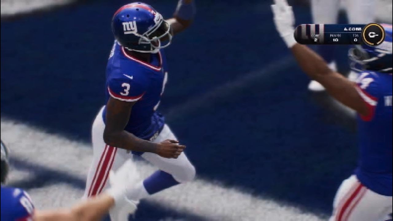 Madden NFL 26 superstar - regular season week 18 Giants vs LA Rams new rush record by QB 1,223 PS5