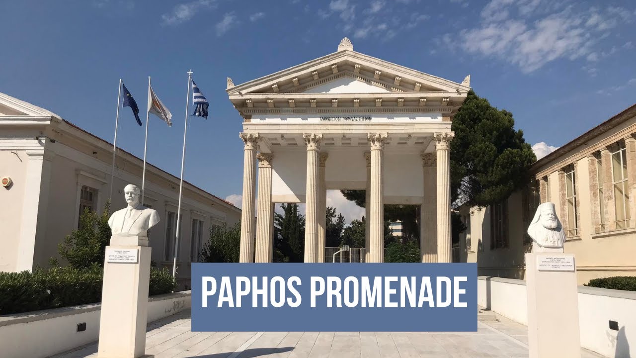 Sightseeing Old Town in Paphos • Governments District • Kennedy Square in Winter ❄️