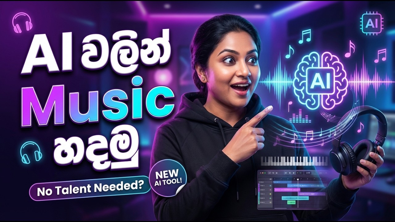AI වලින් Music හදලා YouTube Channel එකක් පටන් ගමු 🎶 Tunesona AI