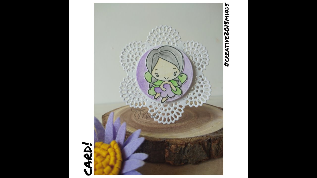 Card with Stamp and Die cut #creative2015minds