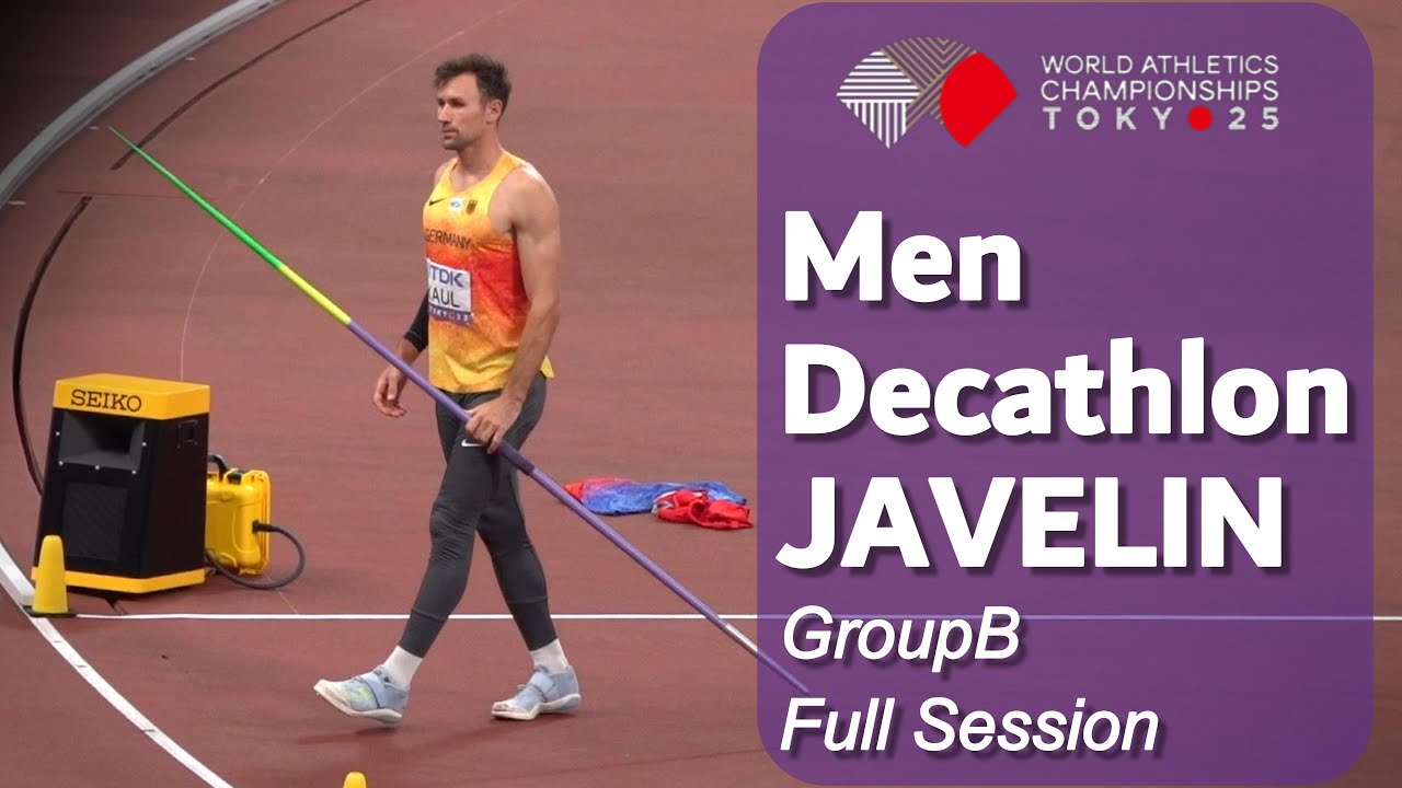 Men's Decathlon Javelin throw (GroupB) World Athletics Championships Tokyo 2025