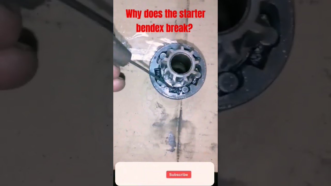 Why does the starter bendix break? #starter #carstarter #bendix