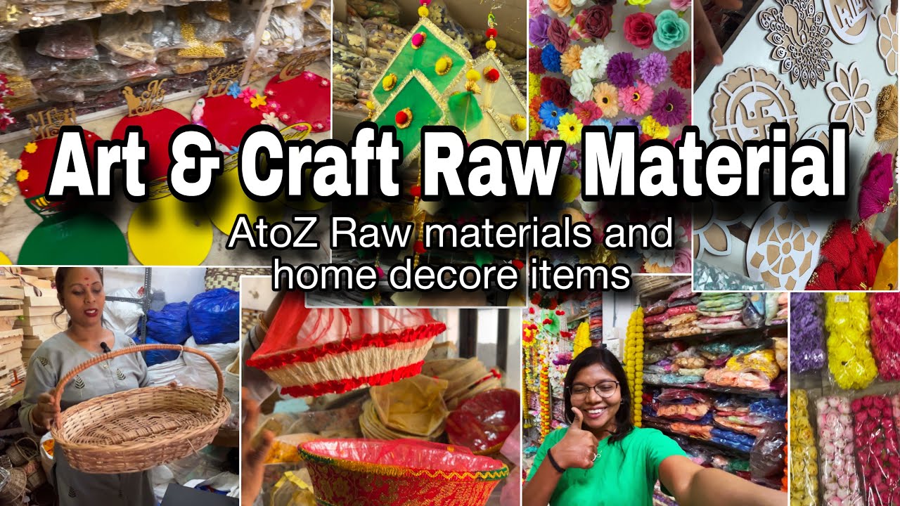 Malad Market || Art & Craft Raw Materials || Home decor items || Buy single piece in wholesale price