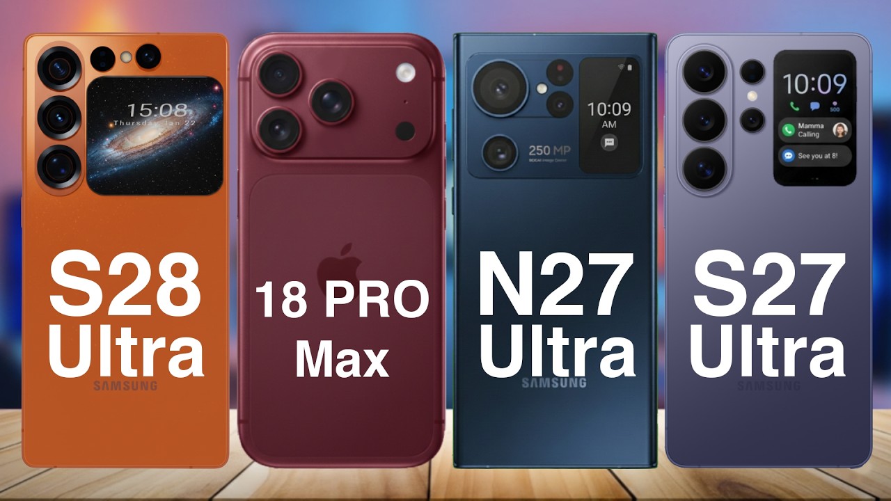 Samsung S28 Ultra vs iPhone 18 Pro Max vs Note 27 Ultra vs S27 Ultra | Ultimate Flagship Battle!