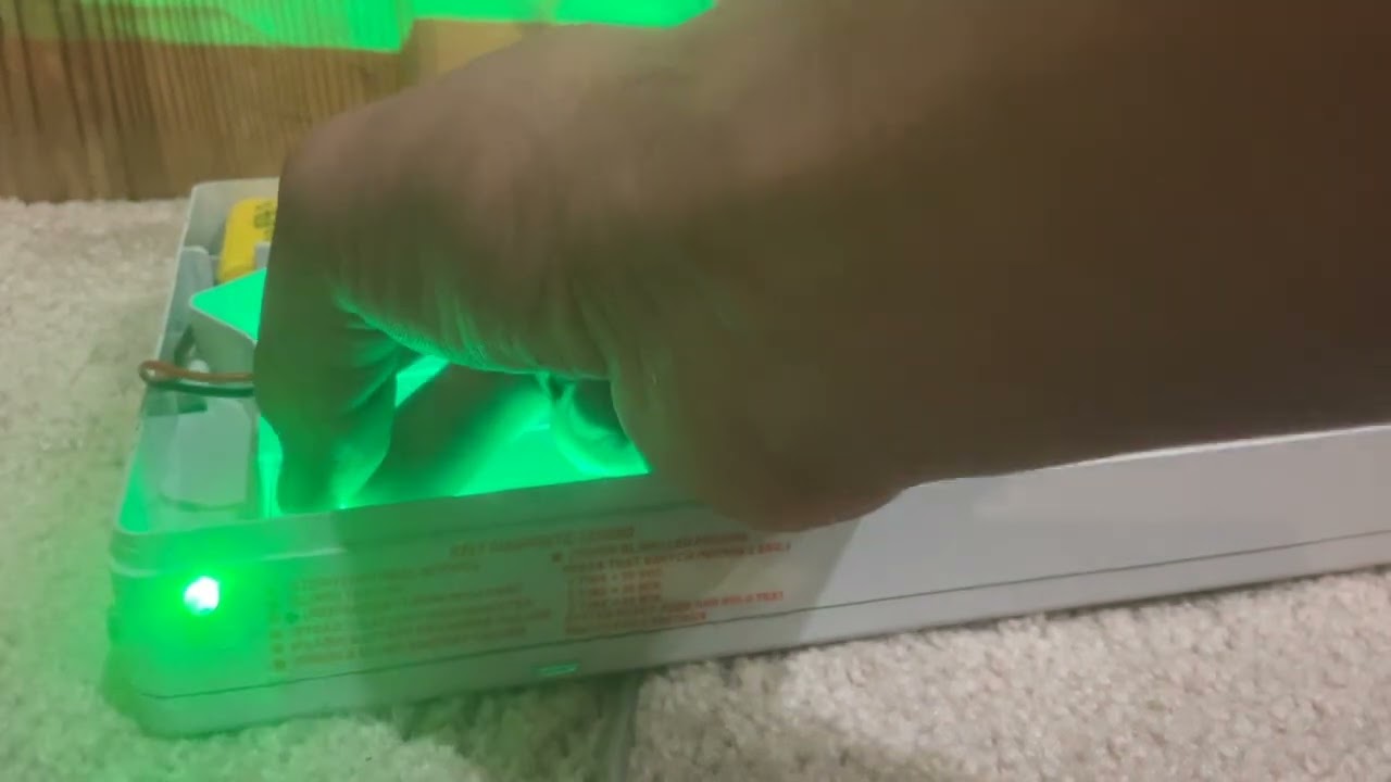 Video request: Barron lighting self diagnostic green exit sign