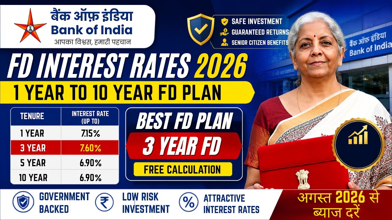 Bank of India Fixed Deposit FD plan Review | FD Interest Rates in BOI | BOI Fixed Deposit Plan