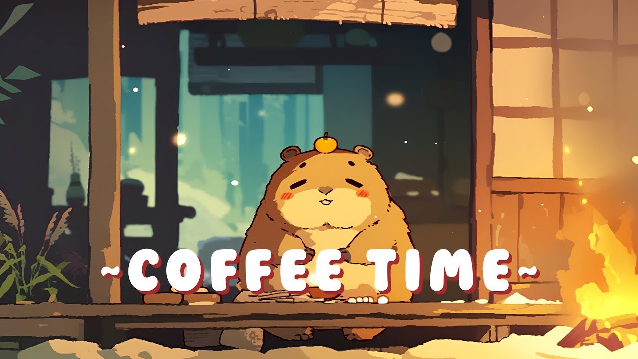 Capybara Lofi Music Station - Study Session Music Mix ~ Tranquil Mood ~ 🦫 🌙 📖