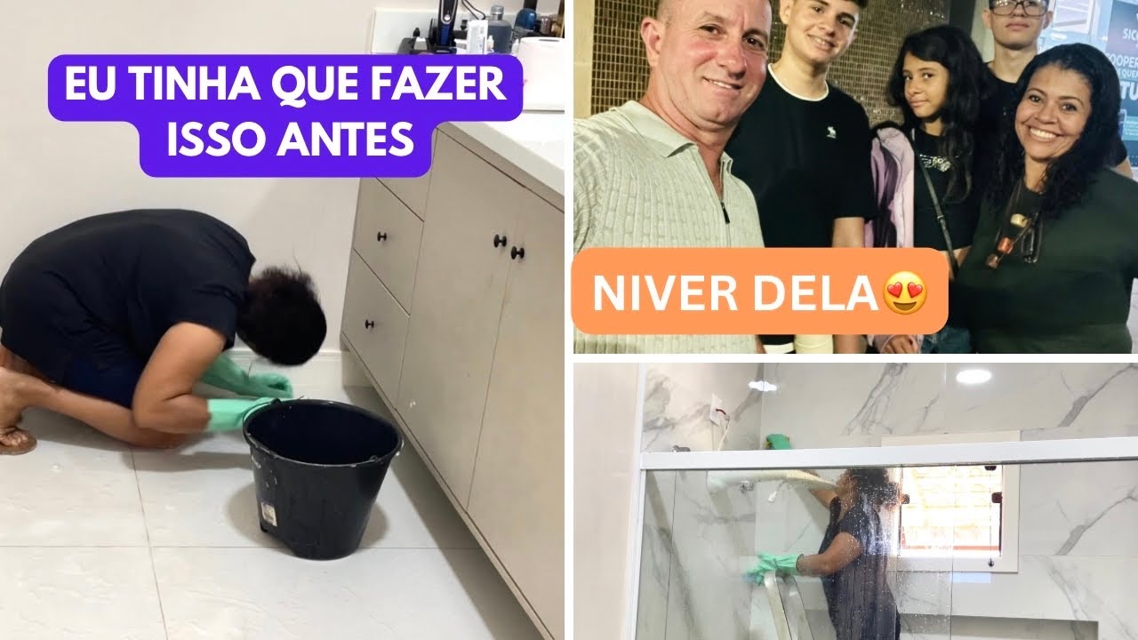 UM FAXIN&Atilde;O NO BANHEIRO ANTES DO GABINETE NOVO/ MAL POSSO ESPERAR PARA VER PRONTO/LIMPEZA NUBIA VIANA