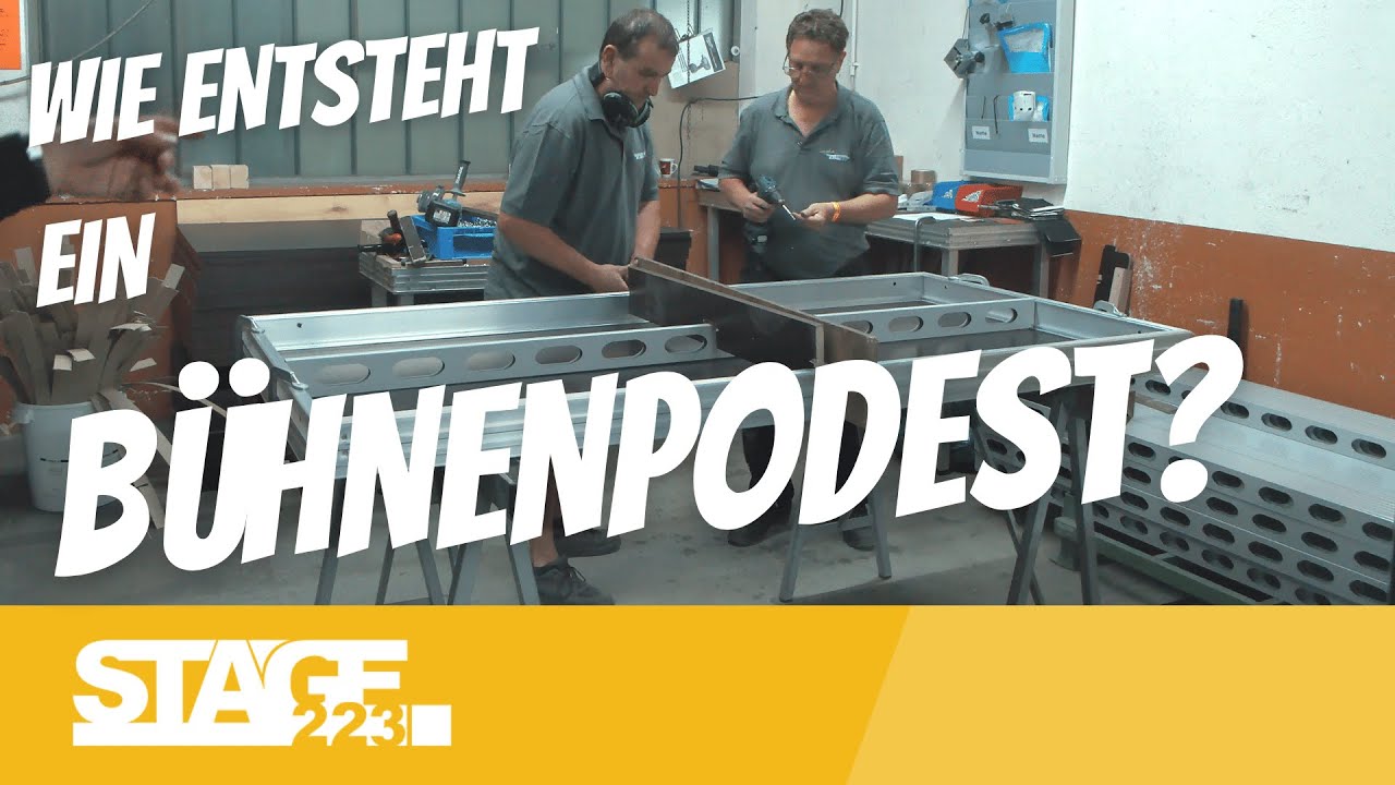 Wie entsteht ein Bühnenpodest? | stage223 on Tour #1 bei Mott Mobile Systeme