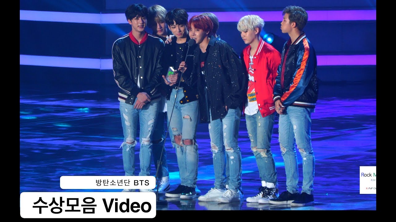 방탄소년단 BTS[4K 직캠]수상모음 Video, 풀캠@171202 락뮤직