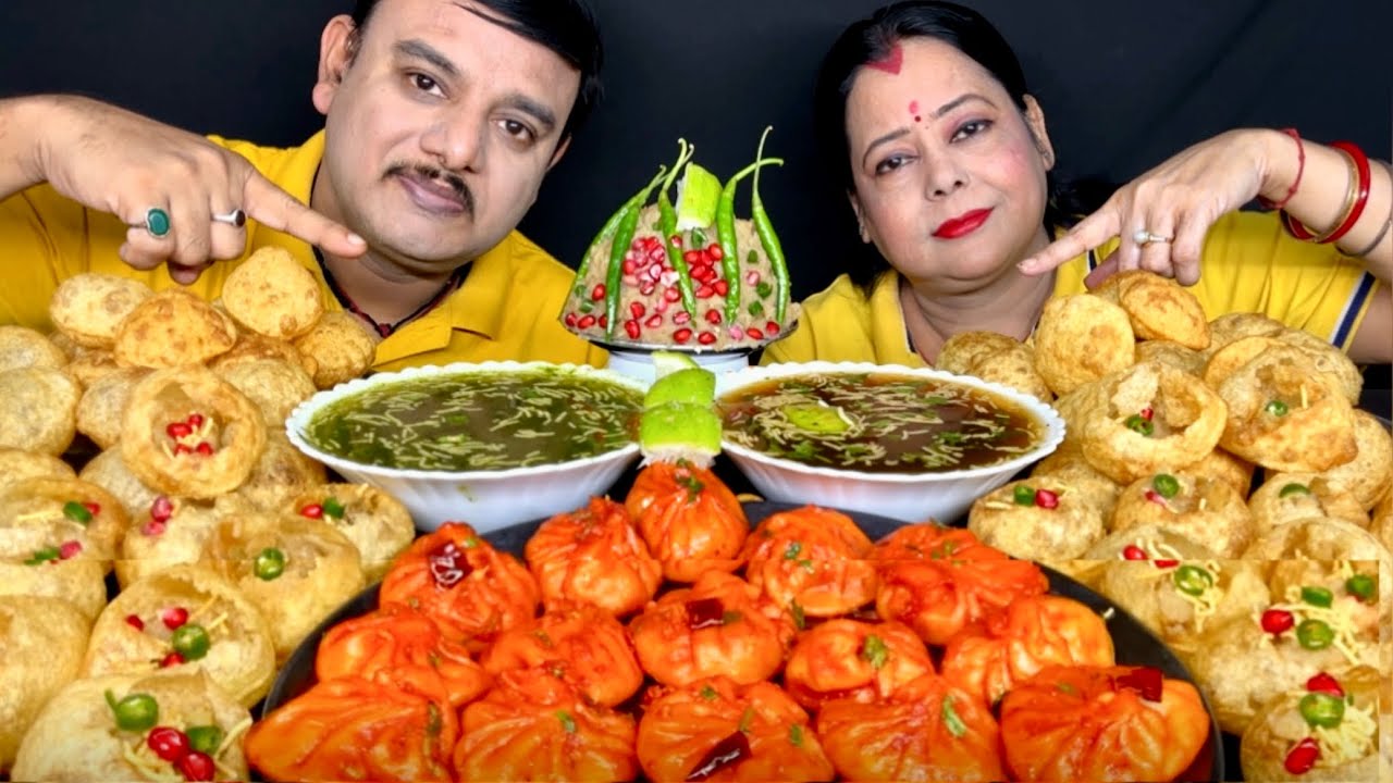 SPICY GOLGAPPA CHALLENGE|SPICY🔥MOMOS EATING CHALLENGE|PANIPURI STREET FOOD CHALLENGE