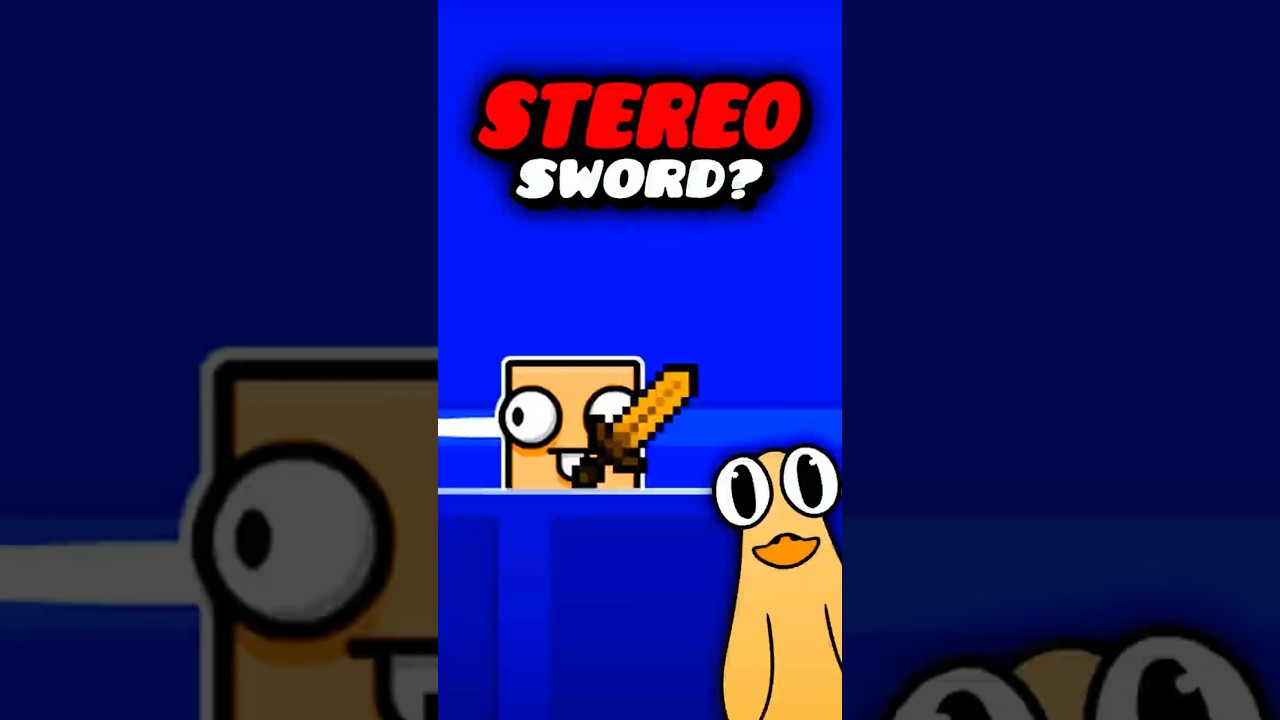 Стереобезумие с мечом? #geometrydash