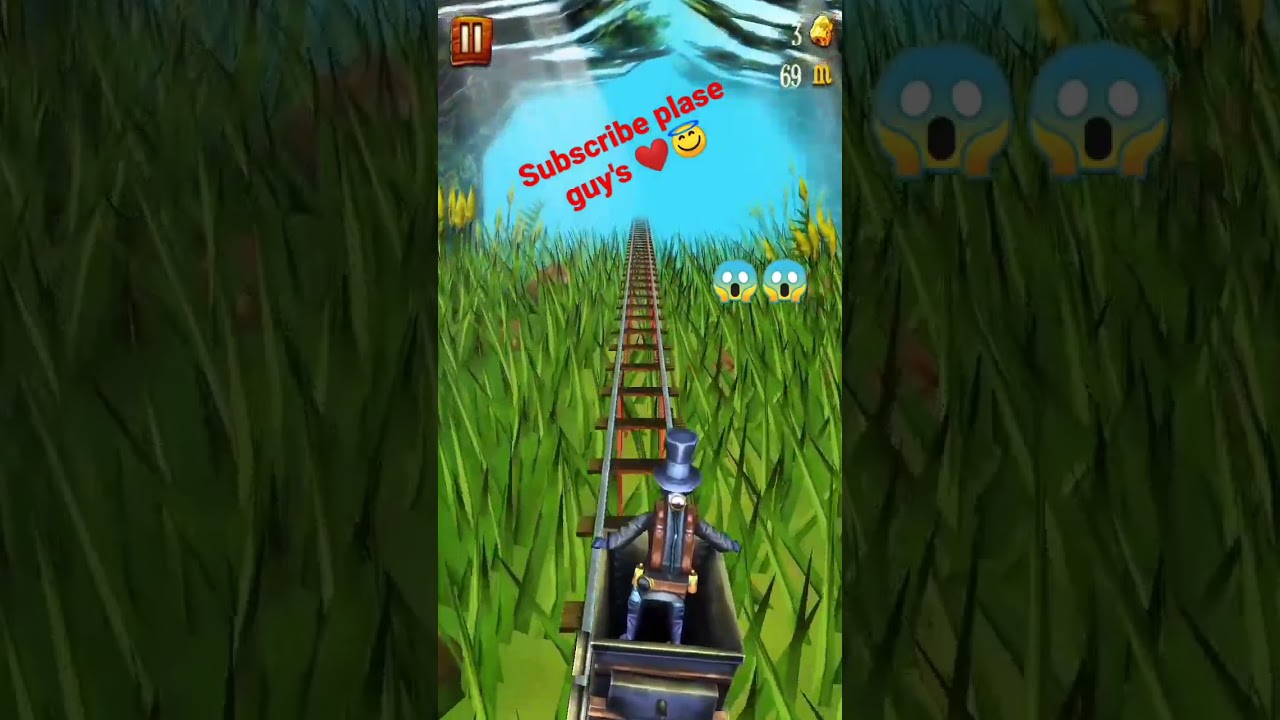 Snake attack 🐍|| rail rush game #shorts #video