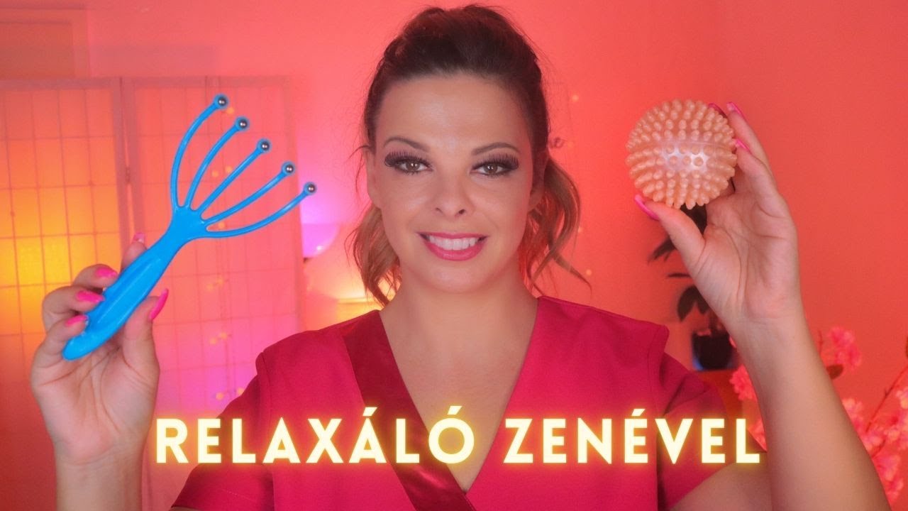 Relaxáló Arckezelés, Arcmasszázs és Fejmasszázs 💆 - RELAXÁLÓ ZENÉVEL (Magyar ASMR)(Magyar ASMR)