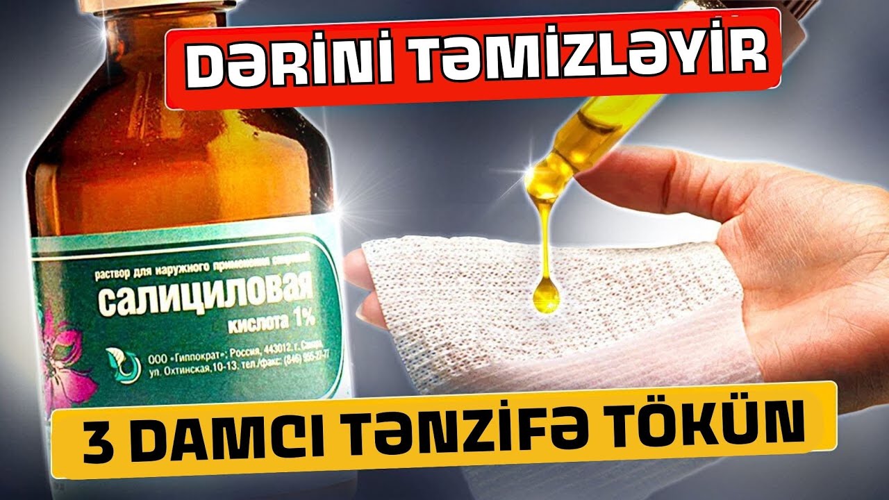 İllərlə Getməyən Sızanaqları Təmizlədi! Salisil Turşusu Nədir?