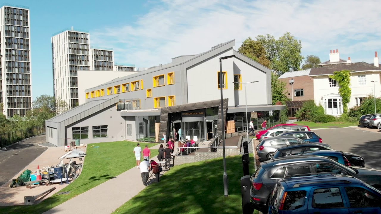 Harrow College Brand New Armstrong Building Drone Footage