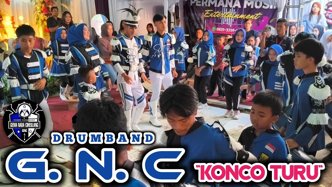 GNC DRUMBAND PERFORMANCE (COVER - KONCO TURU) LIVENS UP THE WEDDING EVENT 🥳