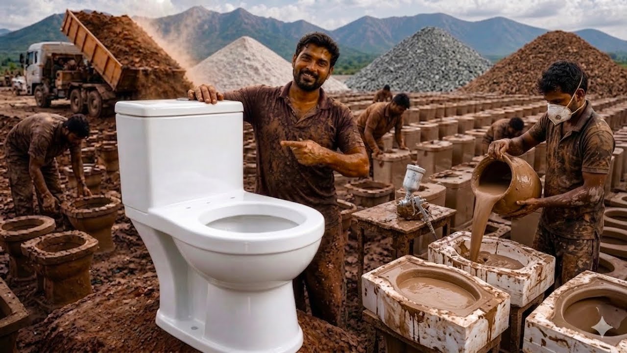 Handmade Art of Making Toilet Seats | Factory Manufacturing Process 