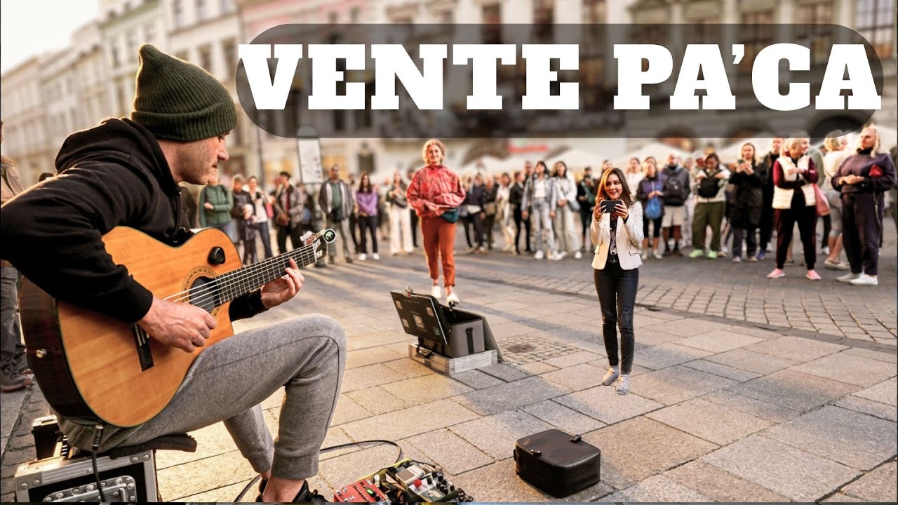 Vente Pa’ Ca | Spanish Guitar Street Performance That Surprised Everyone! 🔥