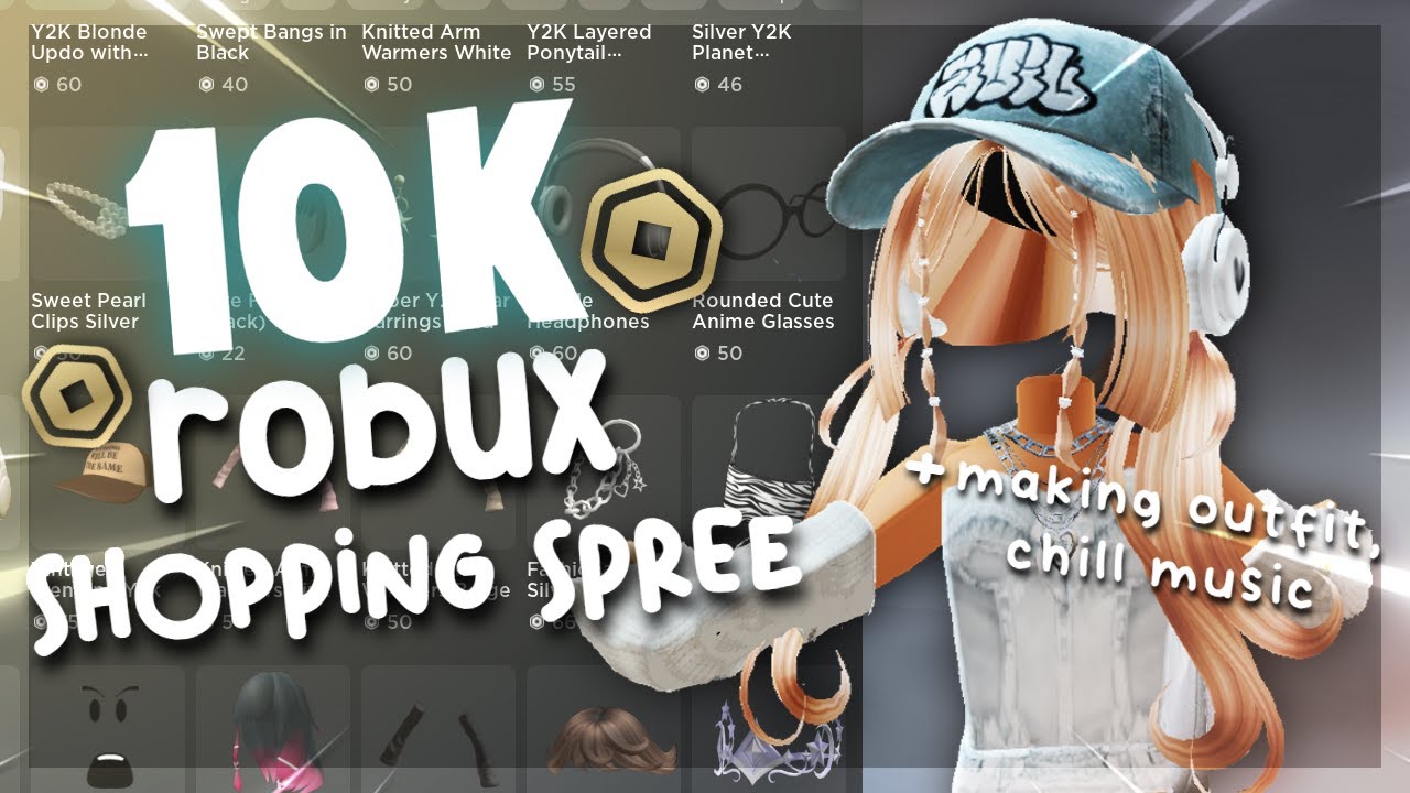 10K ROBUX SHOPPING SPREE +making outfit, Chill music